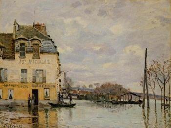 Alfred Sisley : Flood at Port-Marly